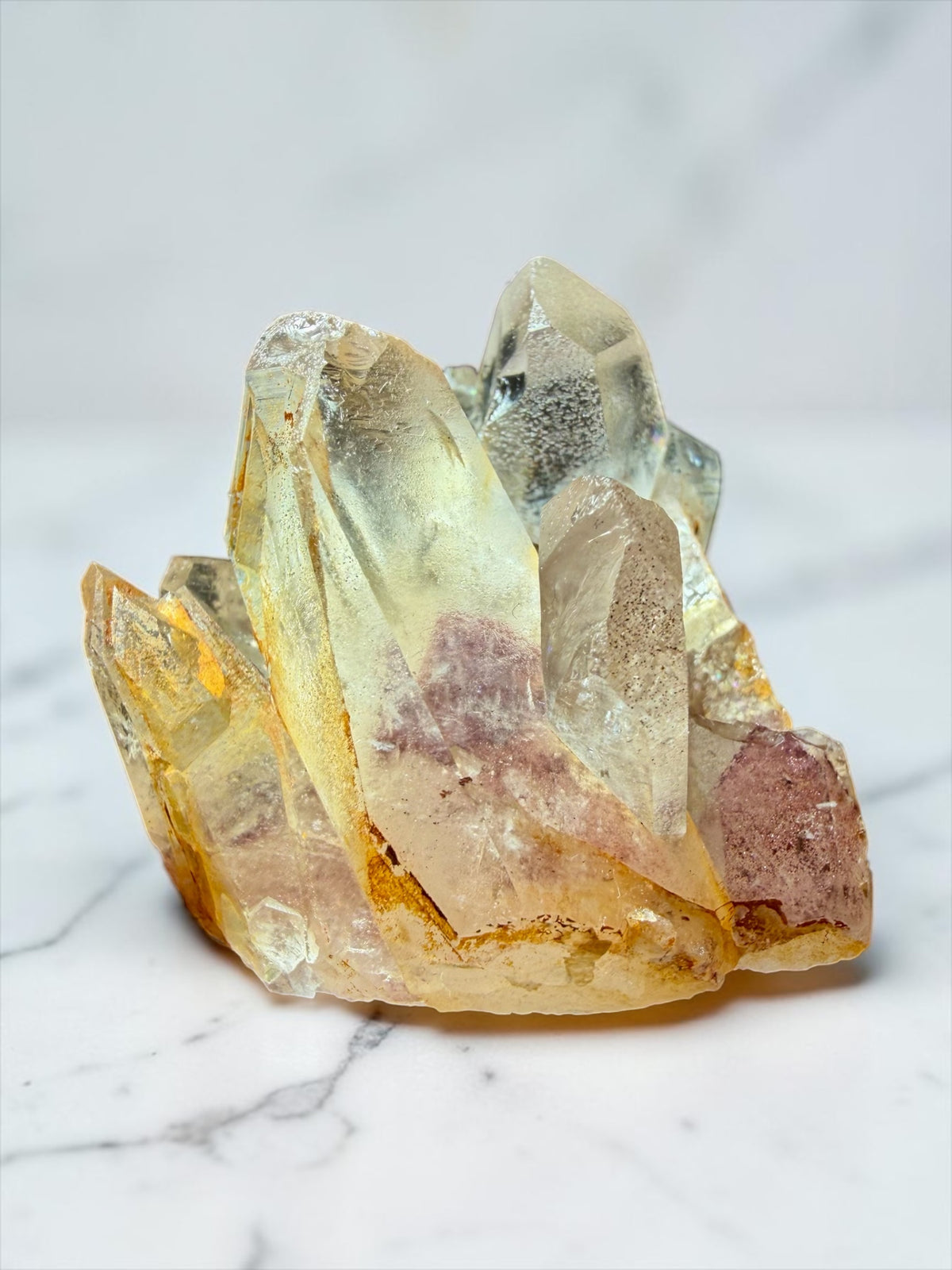 Hematite “Sunset” Phantom Quartz- India | River Walkers Minerals