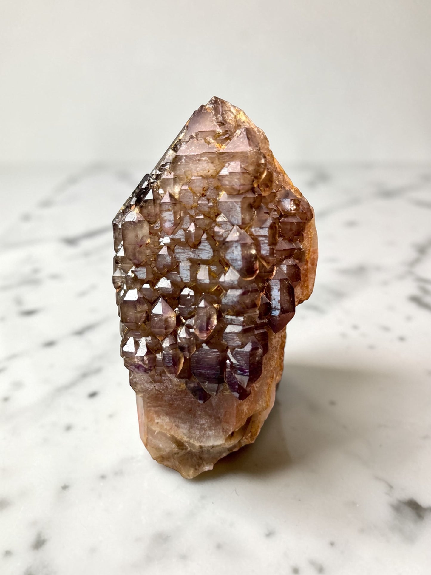 Incredible Elestial Amethyst on Milky Quartz- Gia Lai Province, Vietnam | River Walkers Minerals