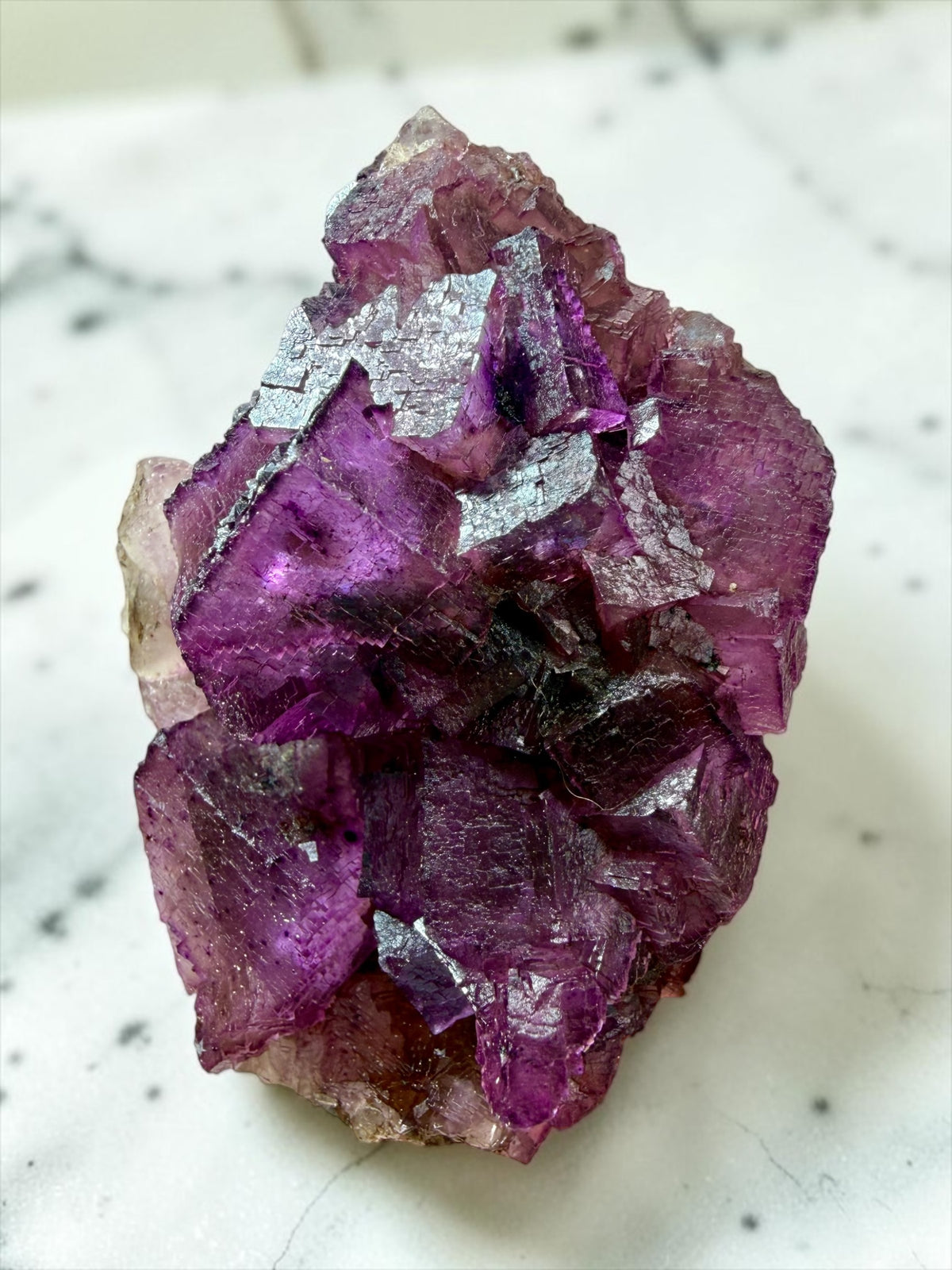 Purple Illinois Fluorite- Denton Mine- Ex. Chuck & Mary Wing Collection | River Walkers Minerals