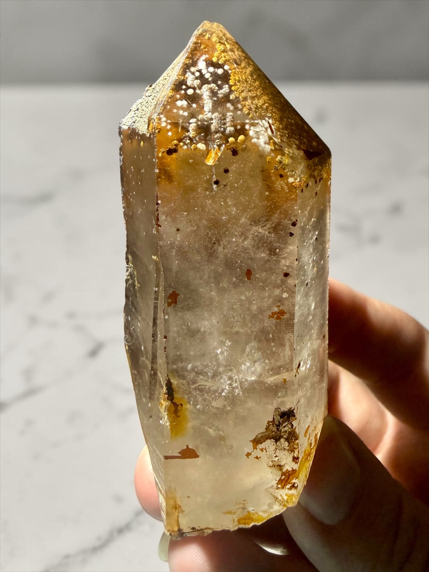Incredible Inclusion Quartz: Cristobalite, Limonite & Siderite Included Record Keeper Quartz– Skardu | River Walkers Minerals