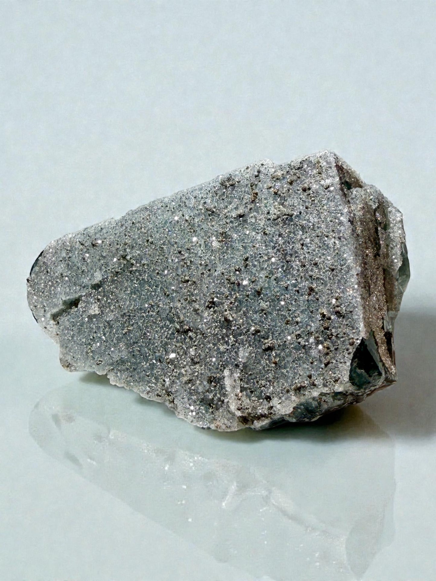 Daylight Reactive Fluorite With Druzy Quartz and Galena- Nigeria | River Walkers Minerals