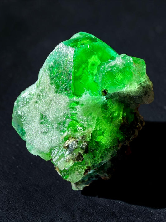 Gemmy Twinned Octahedral Fluorite with Pyrite- Peru | River Walkers Minerals