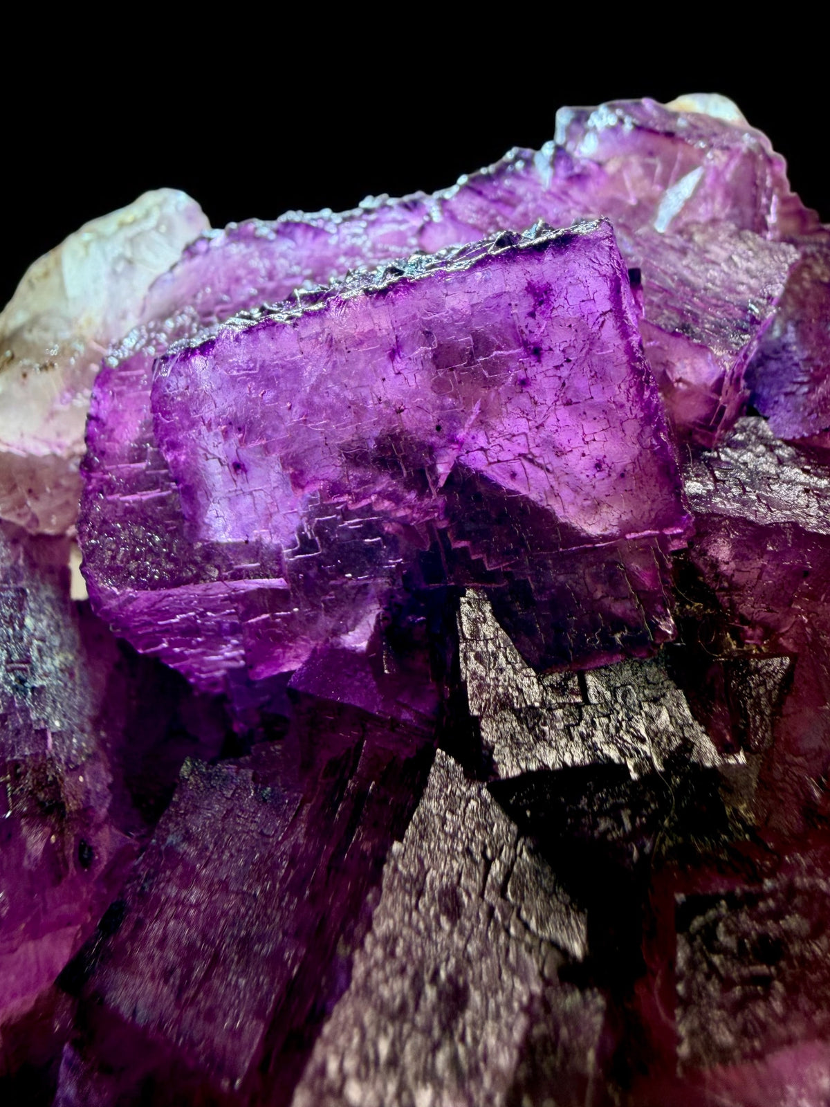 Purple Illinois Fluorite- Denton Mine- Ex. Chuck & Mary Wing Collection | River Walkers Minerals