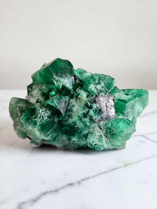 Gemmy Greedy Hog Pocket Fluorite & Galena- England | River Walkers Minerals