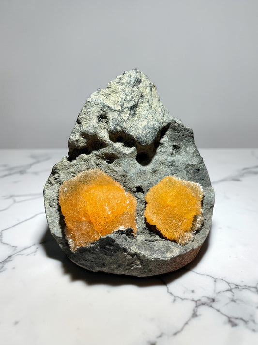 Orange Calcite Crystal Clusters- Đắk Nông Province, Vietnam | River Walkers Minerals