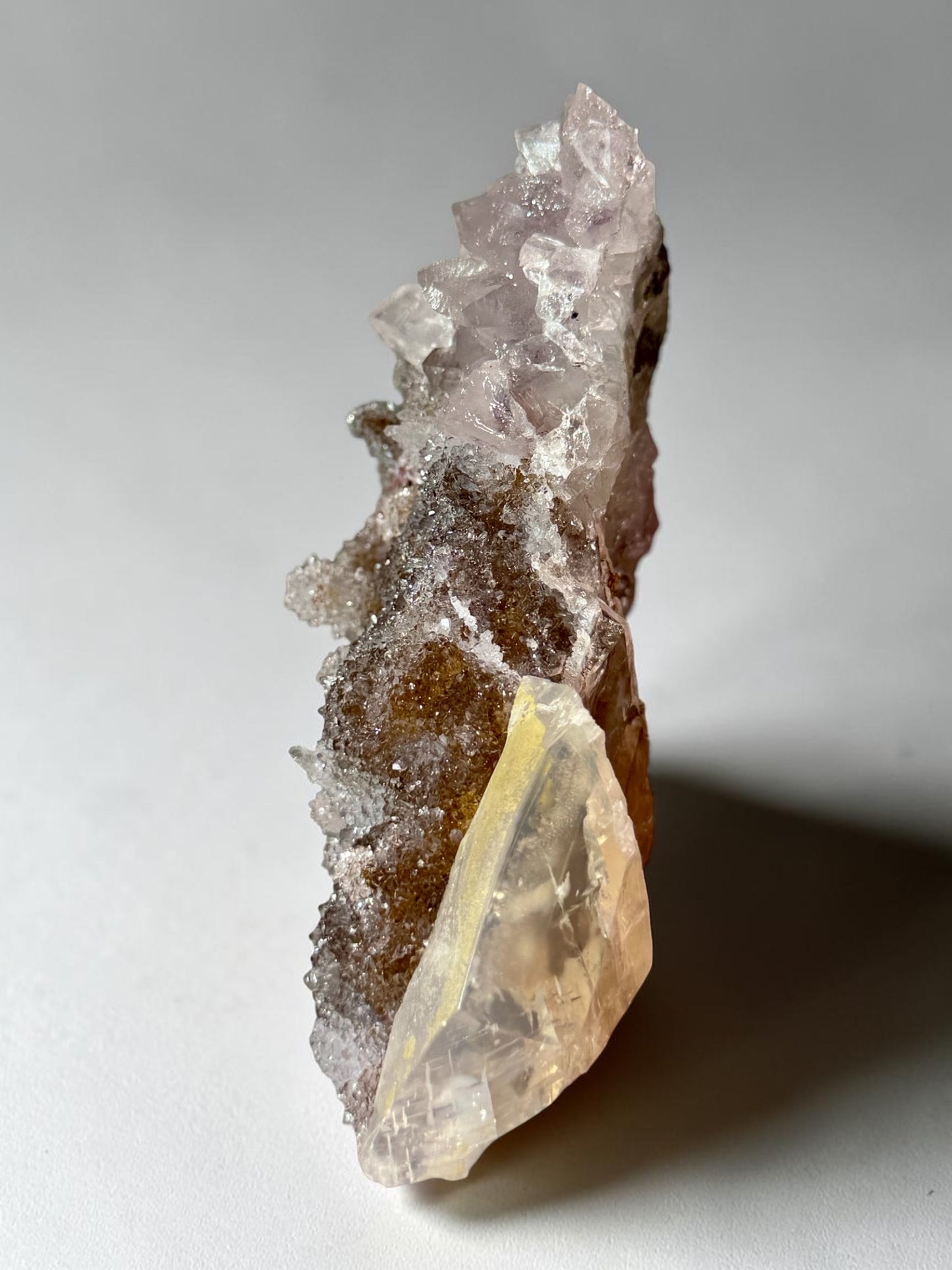 Colorful Druzy Quartz x Amethyst x Calcite- Uruguay | River Walkers Minerals