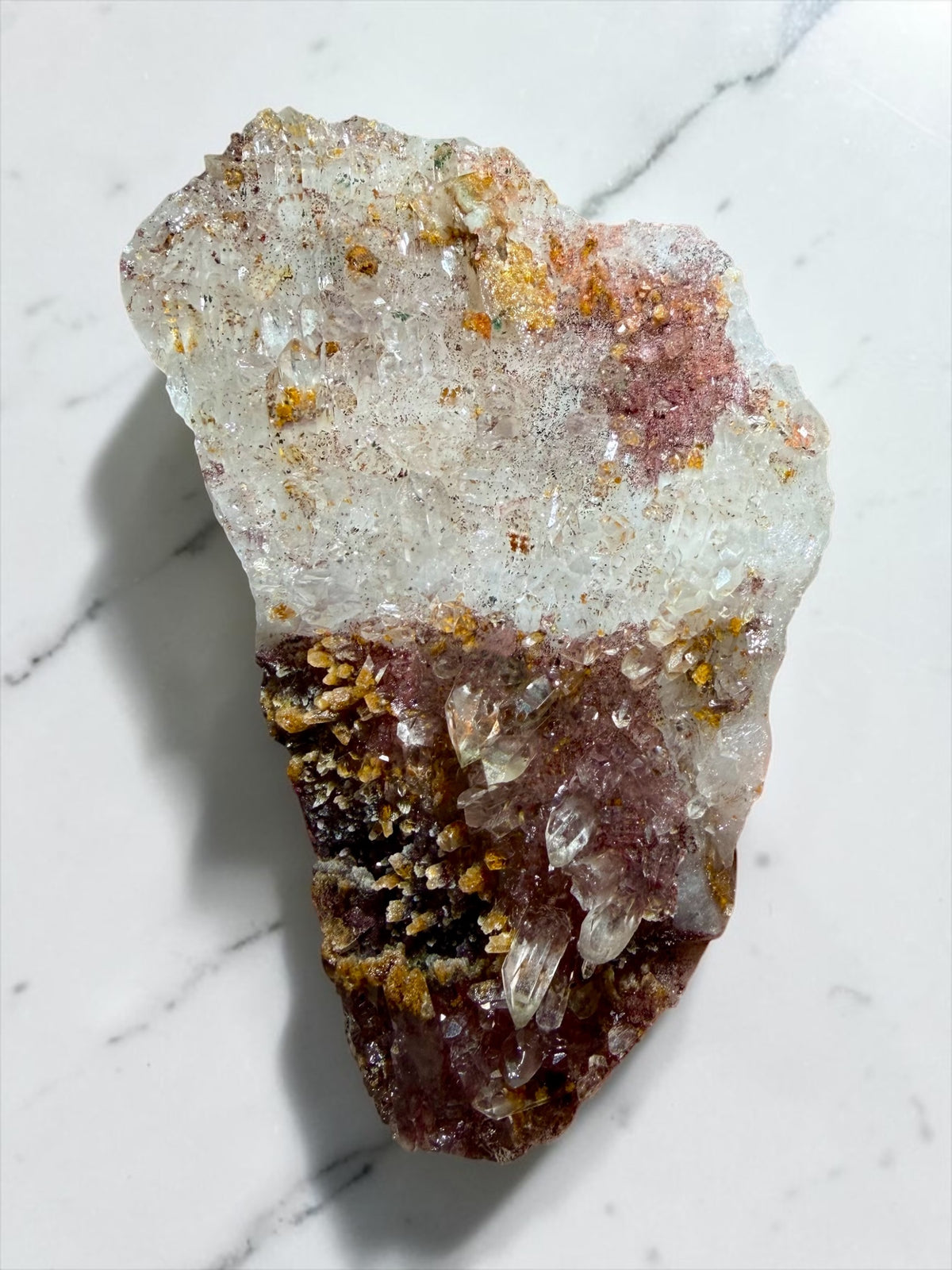 Hematite “Sunset” Phantom Quartz with Goethite & Chlorite Inclusions- India | River Walkers Minerals