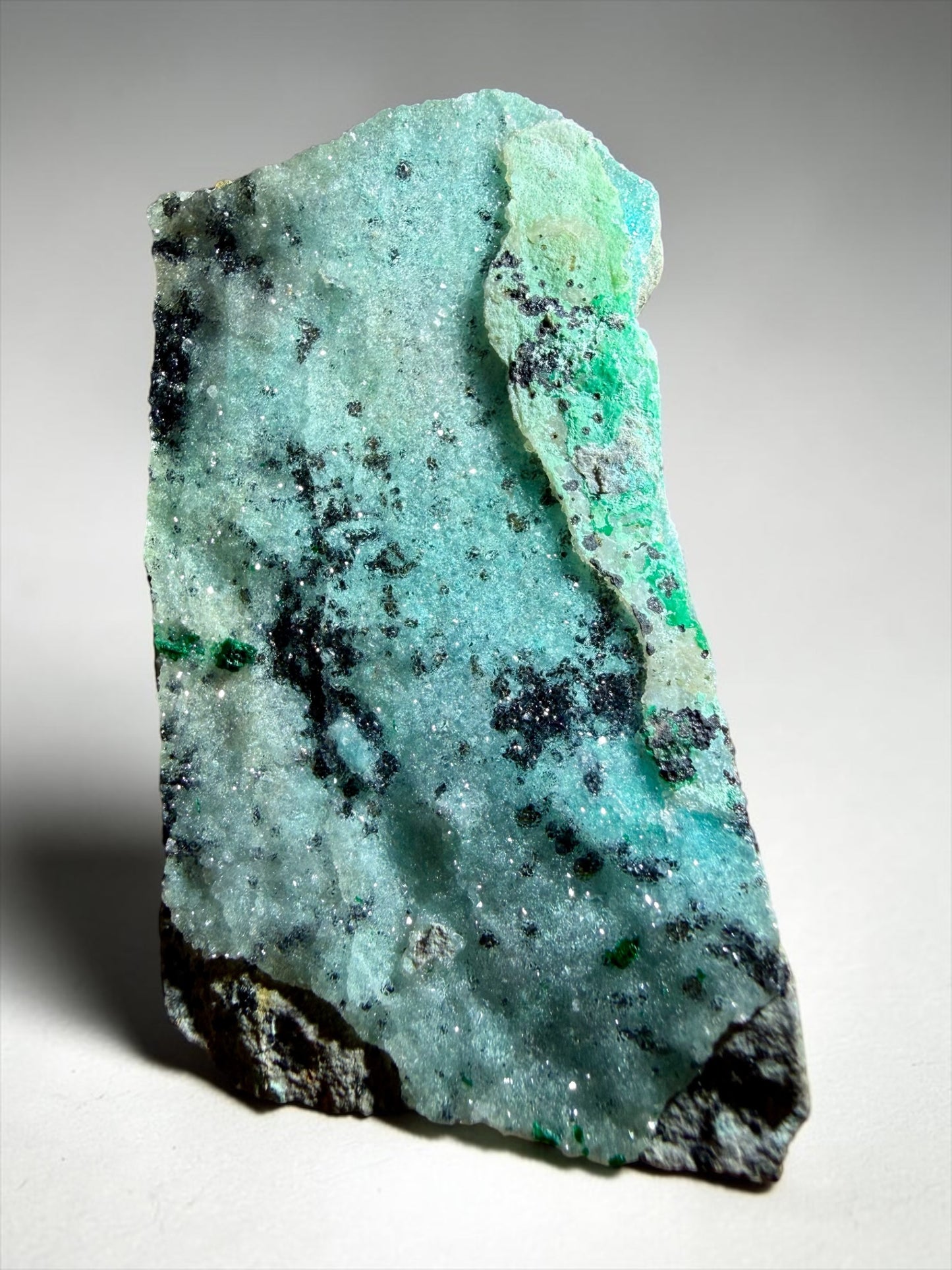 Druzy Chrysocolla x Malachite with Dendrites- D.R. Congo | River Walkers Minerals