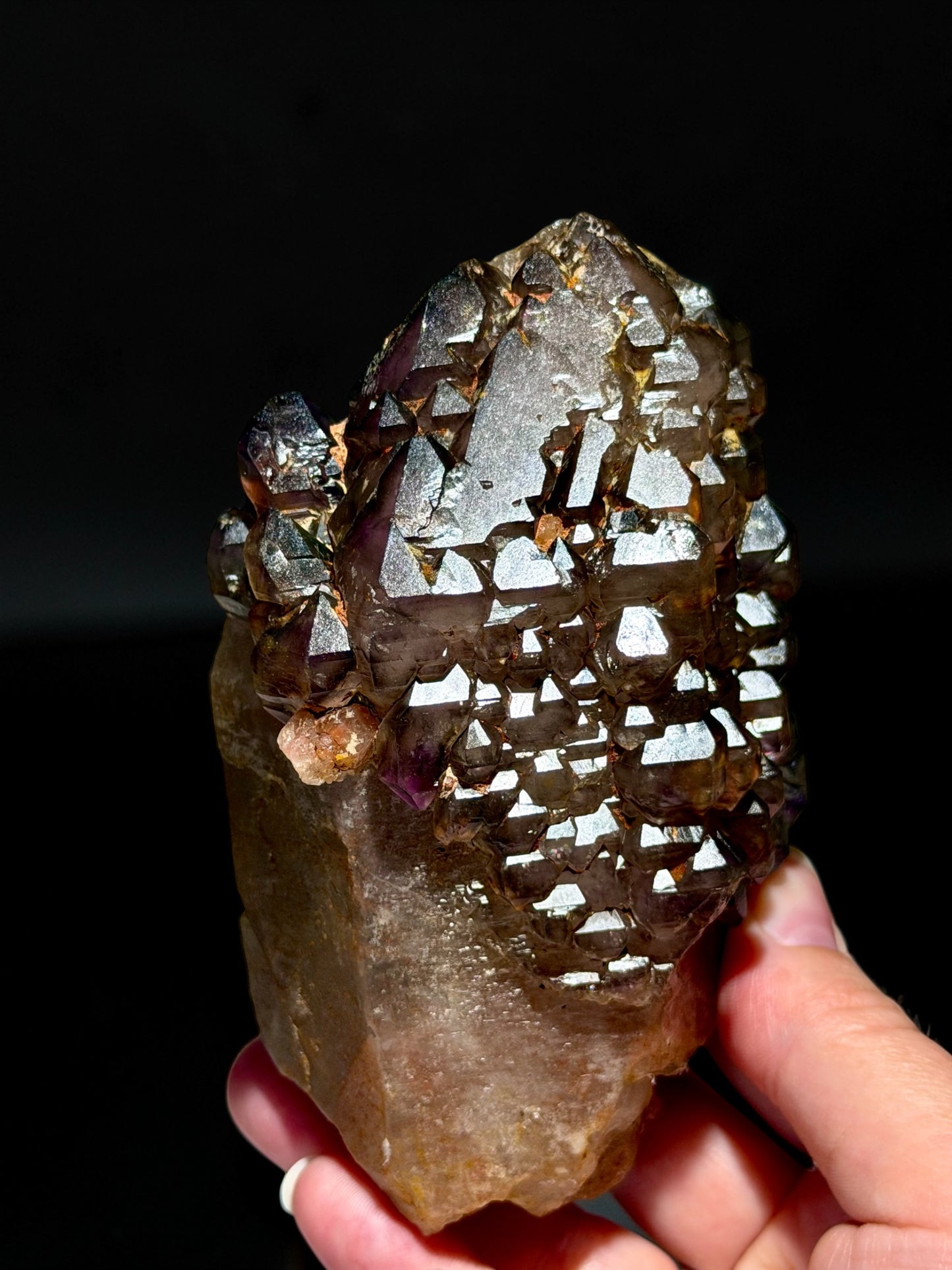 Incredible Elestial Amethyst on Milky Quartz- Gia Lai Province, Vietnam | River Walkers Minerals
