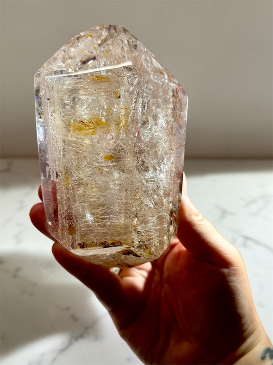 World-Class Enhydro Quartz With Multiple Large Bubbles- Madagascar | River Walkers Minerals