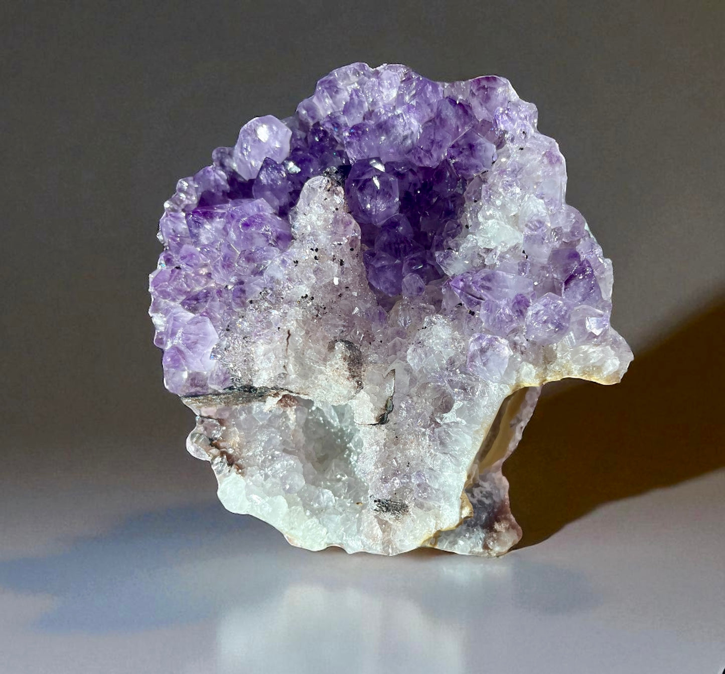 Amethyst with Calcite Cast (Dogtooth Epimorph) – Uruguay