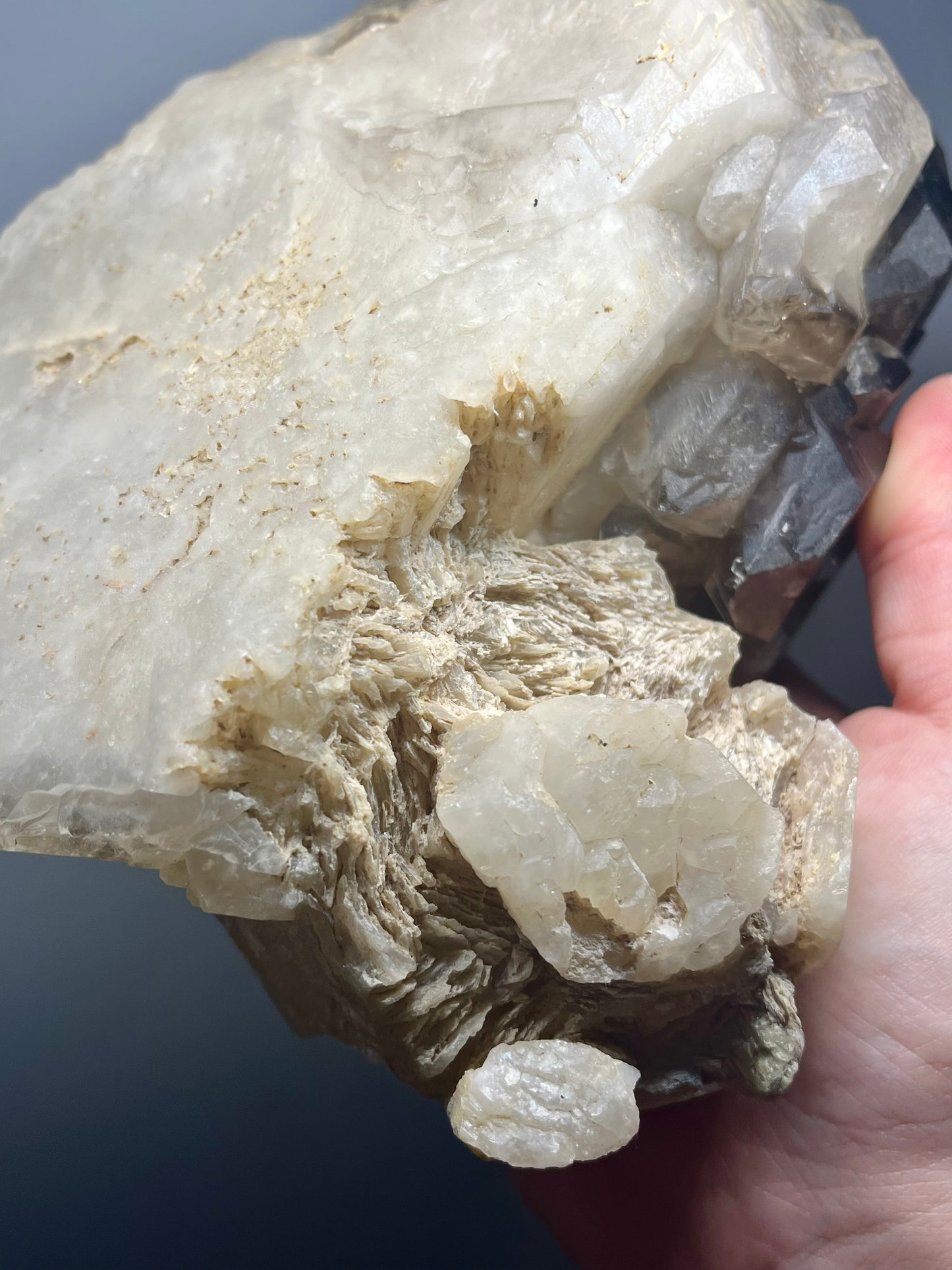 Smokey Elestial Quartz With Enhydros- Neu Schwabben Mine