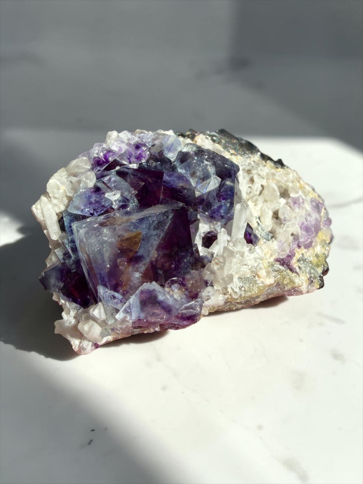 Multi-Colored Fluorite, Quartz- Yindu Mine | River Walkers Minerals