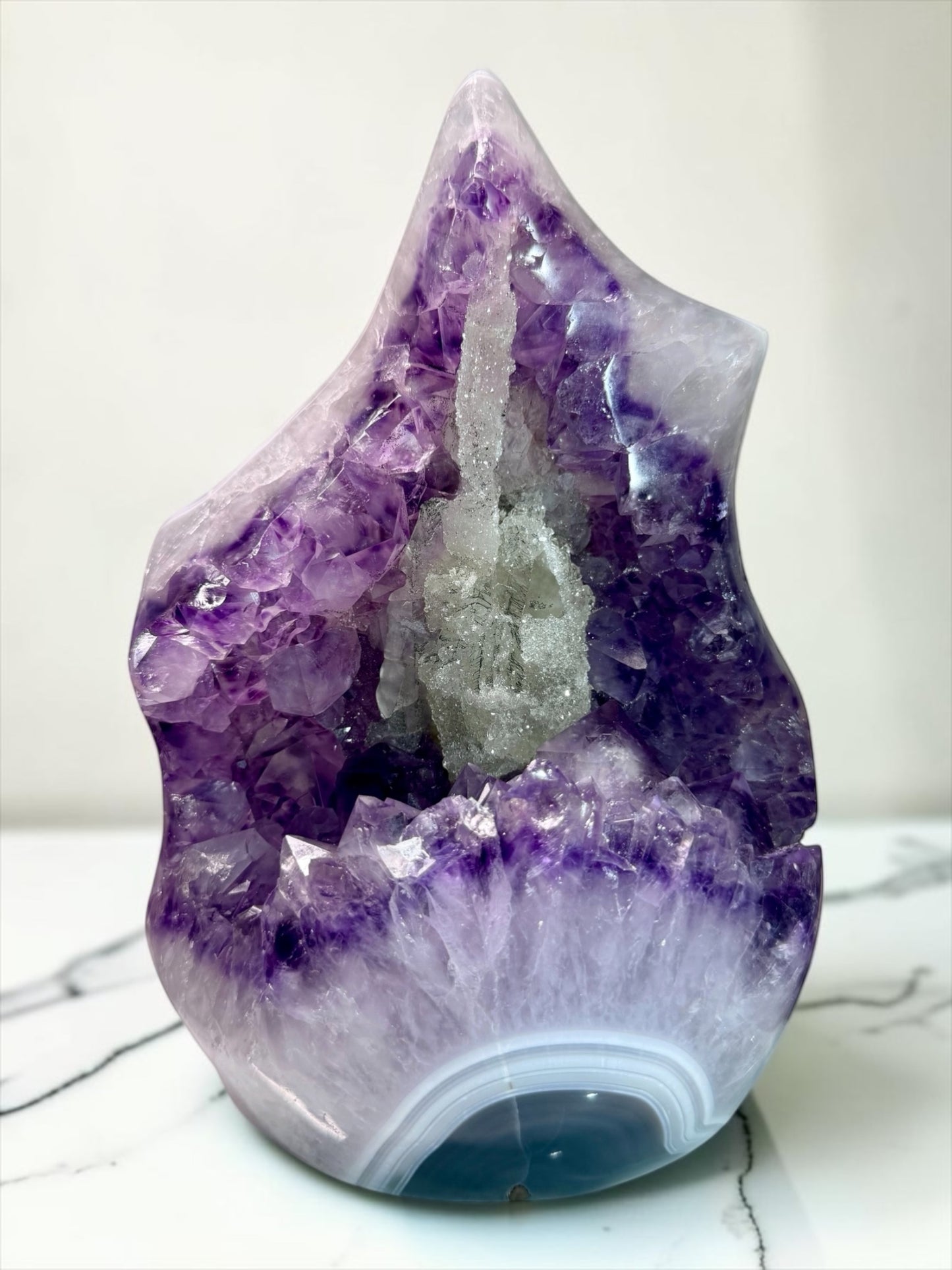 Gorgeous Statement Piece Amethyst, Calcite, Quartz & Agate- Uruguay | River Walkers Minerals