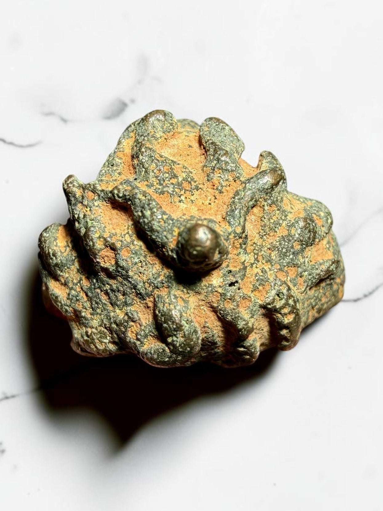 Ancient Bronze Face Amulet/ Fitting- Near East, 1000-500 BCE | River Walkers Minerals