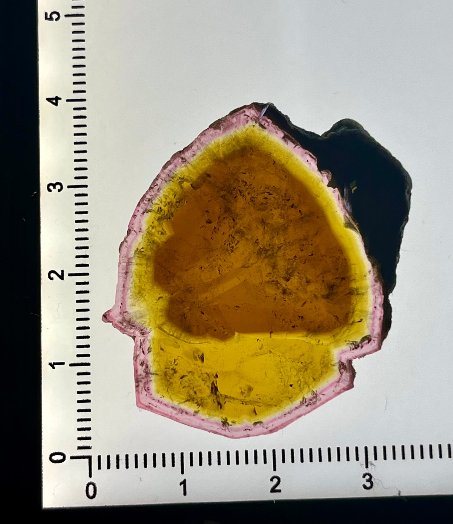 Russian Tourmaline Slice – Malkhan Pegmatite Field