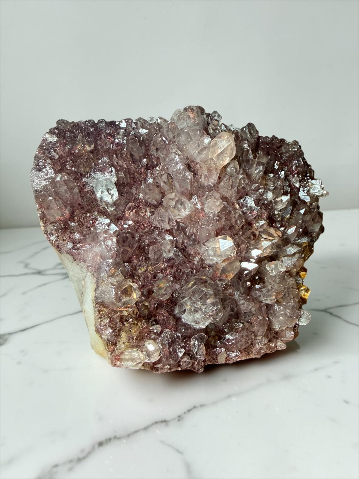 Hematite “Sunset” Phantom Quartz with Goethite & Chlorite- India | River Walkers Minerals