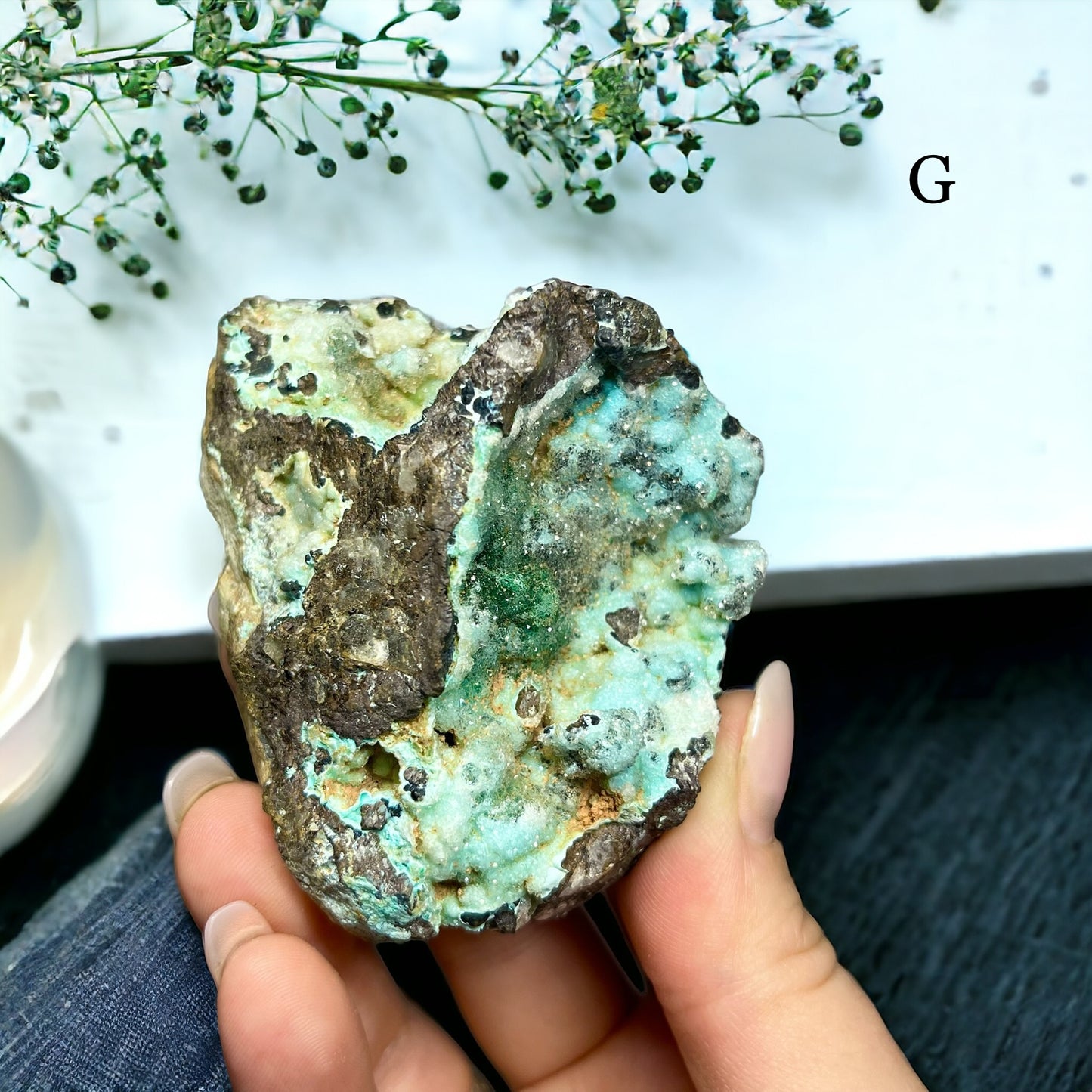 Druzy Chrysocolla x Malachite (G)