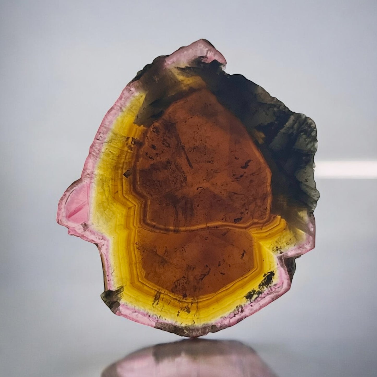 Russian Tourmaline Slice – Malkhan Pegmatite Field
