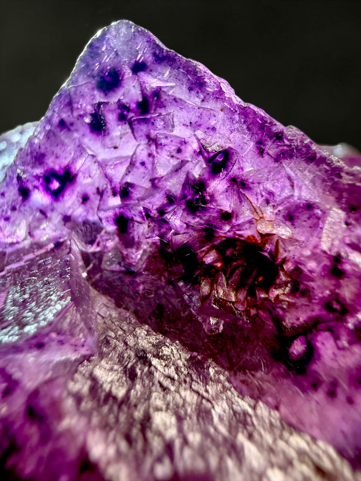 Purple Illinois Fluorite- Denton Mine- Ex. Chuck & Mary Wing Collection | River Walkers Minerals