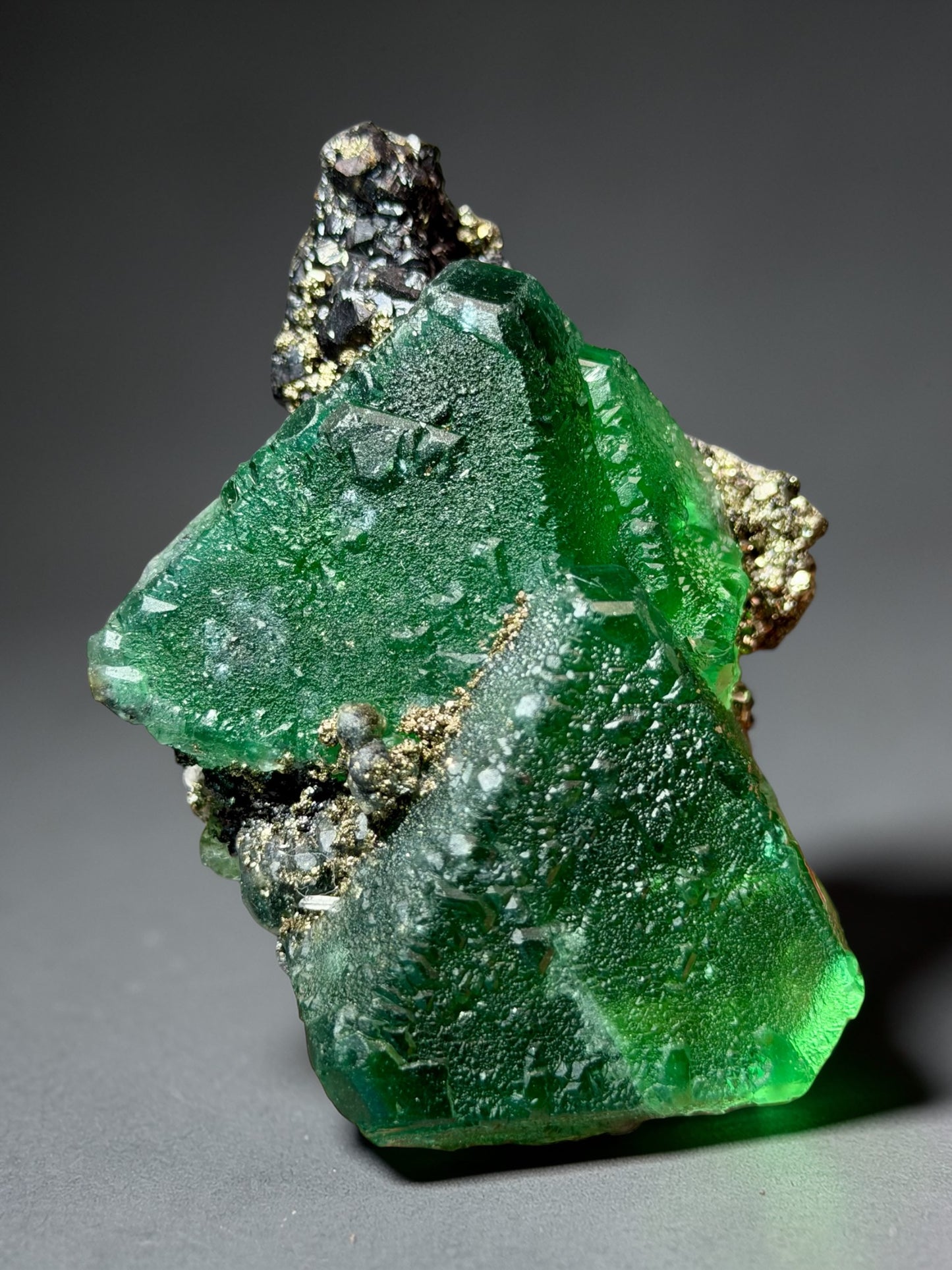 Top Notch Fluorite x Sulfides - Milpo Atacocha | River Walker Minerals