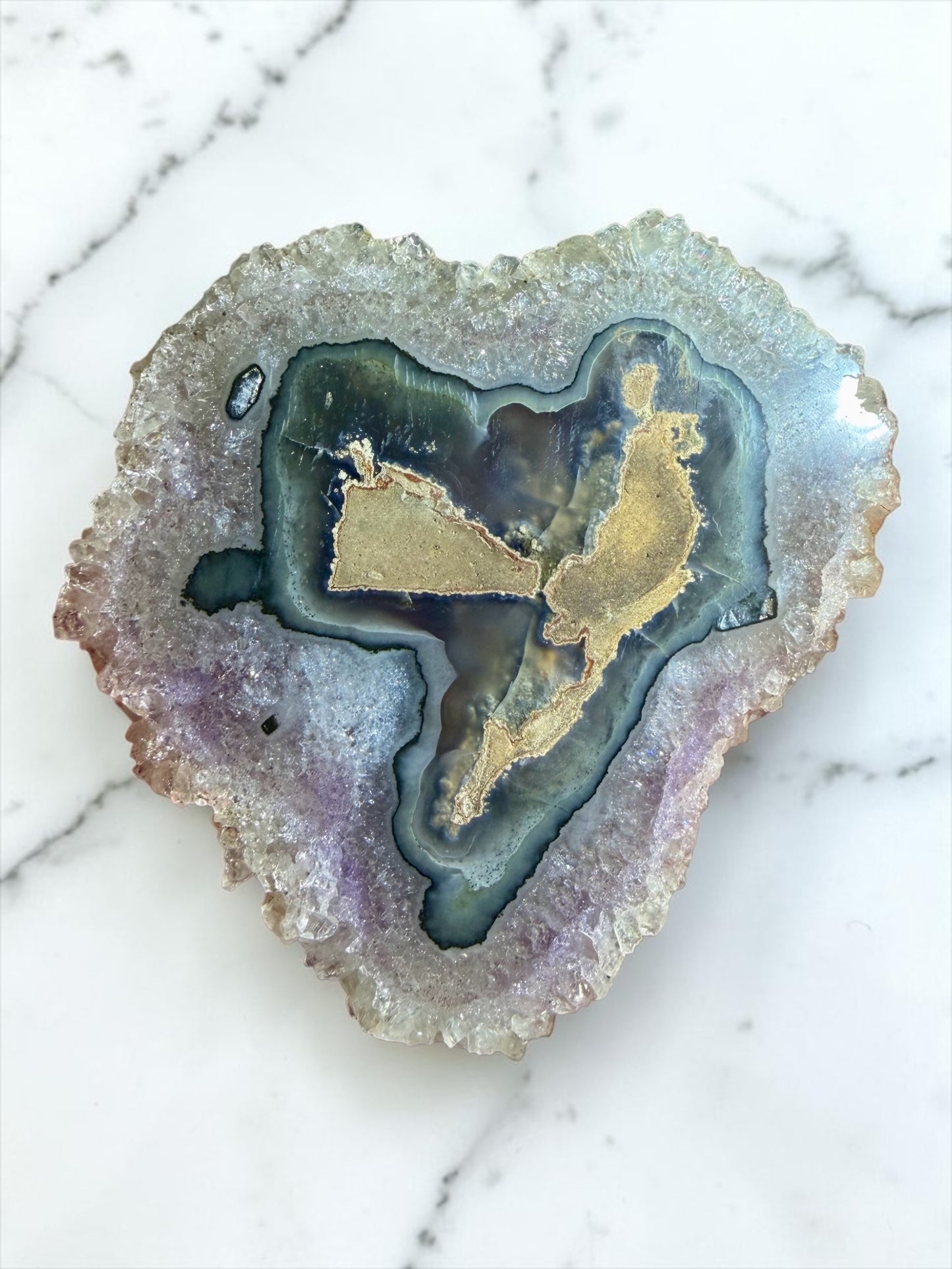 Large Multi-Colored Stalactite Slice- Brazil | River Walkers Minerals