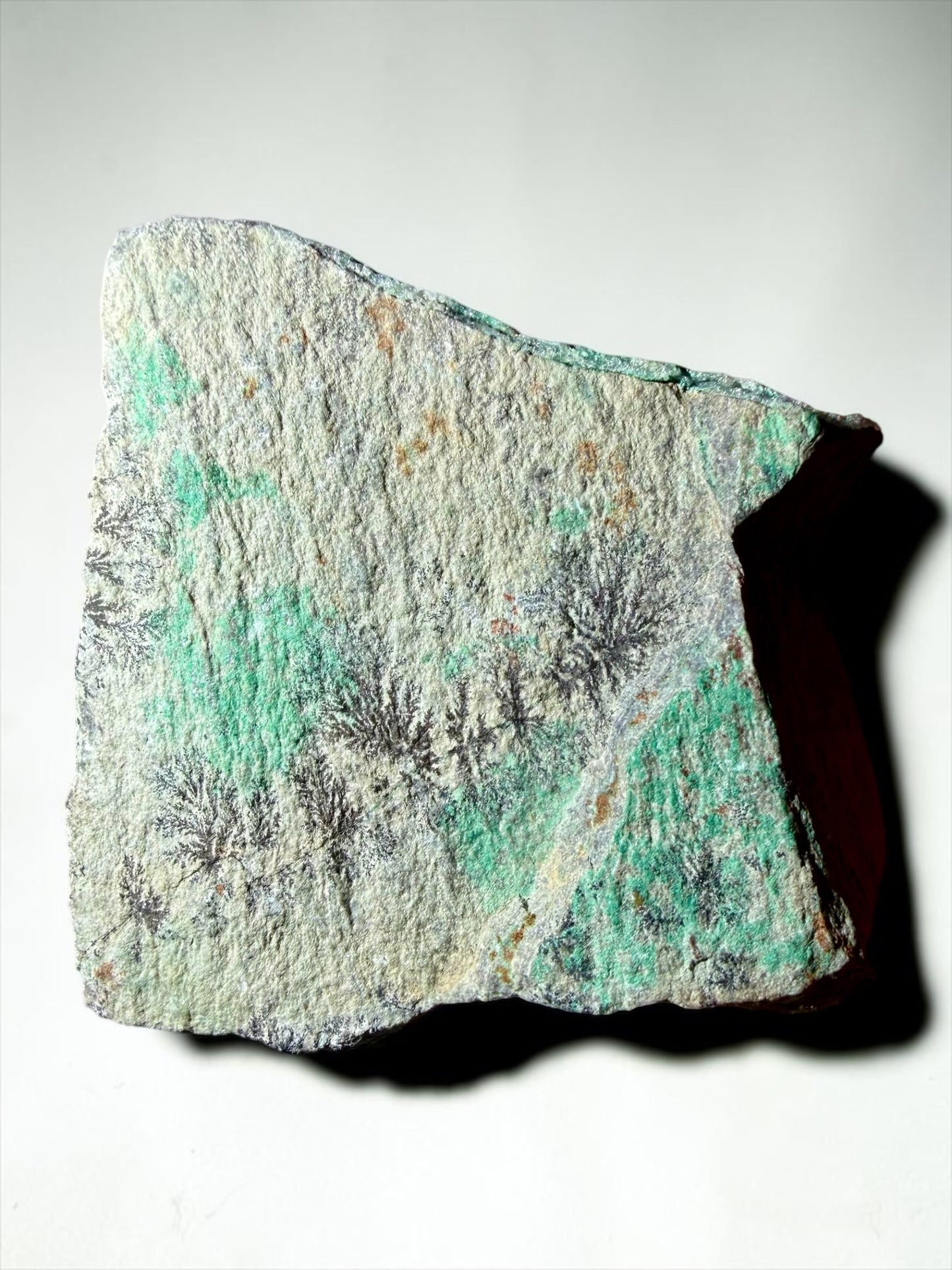Druzy Chrysocolla x Malachite with Dendrites- D.R. Congo | River Walkers Minerals