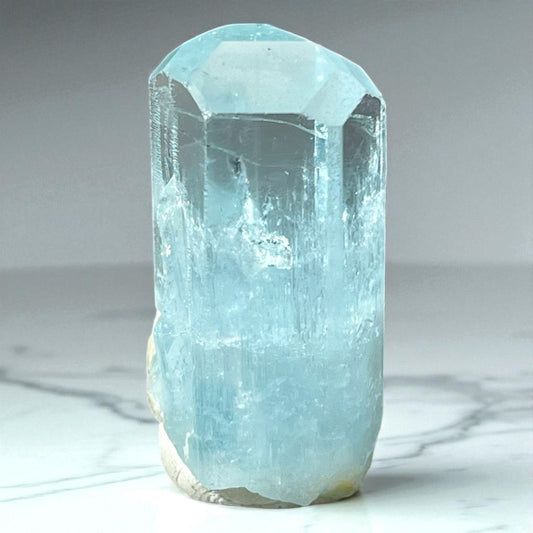 Rare Enhydro Aquamarine With Diamond Termination