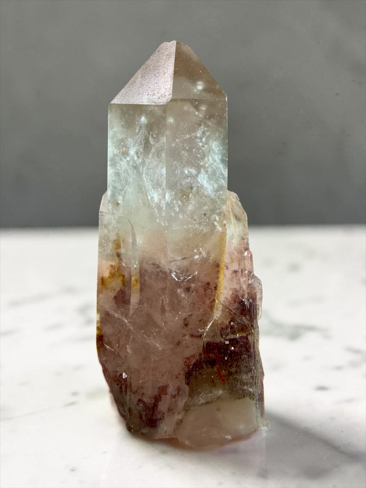 Hematite “Sunset” Phantom Quartz- India | River Walkers Minerals