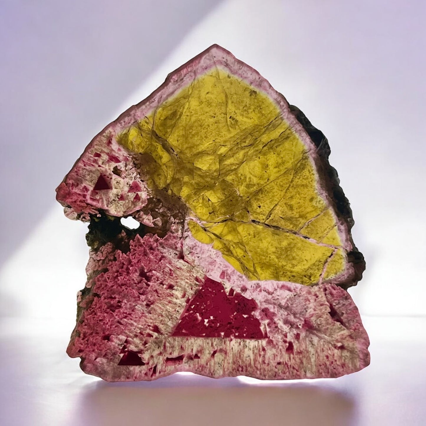 Russian Tourmaline Slice – Malkhan Pegmatite Field