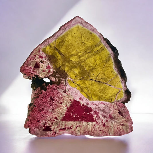 Russian Tourmaline Slice – Malkhan Pegmatite Field