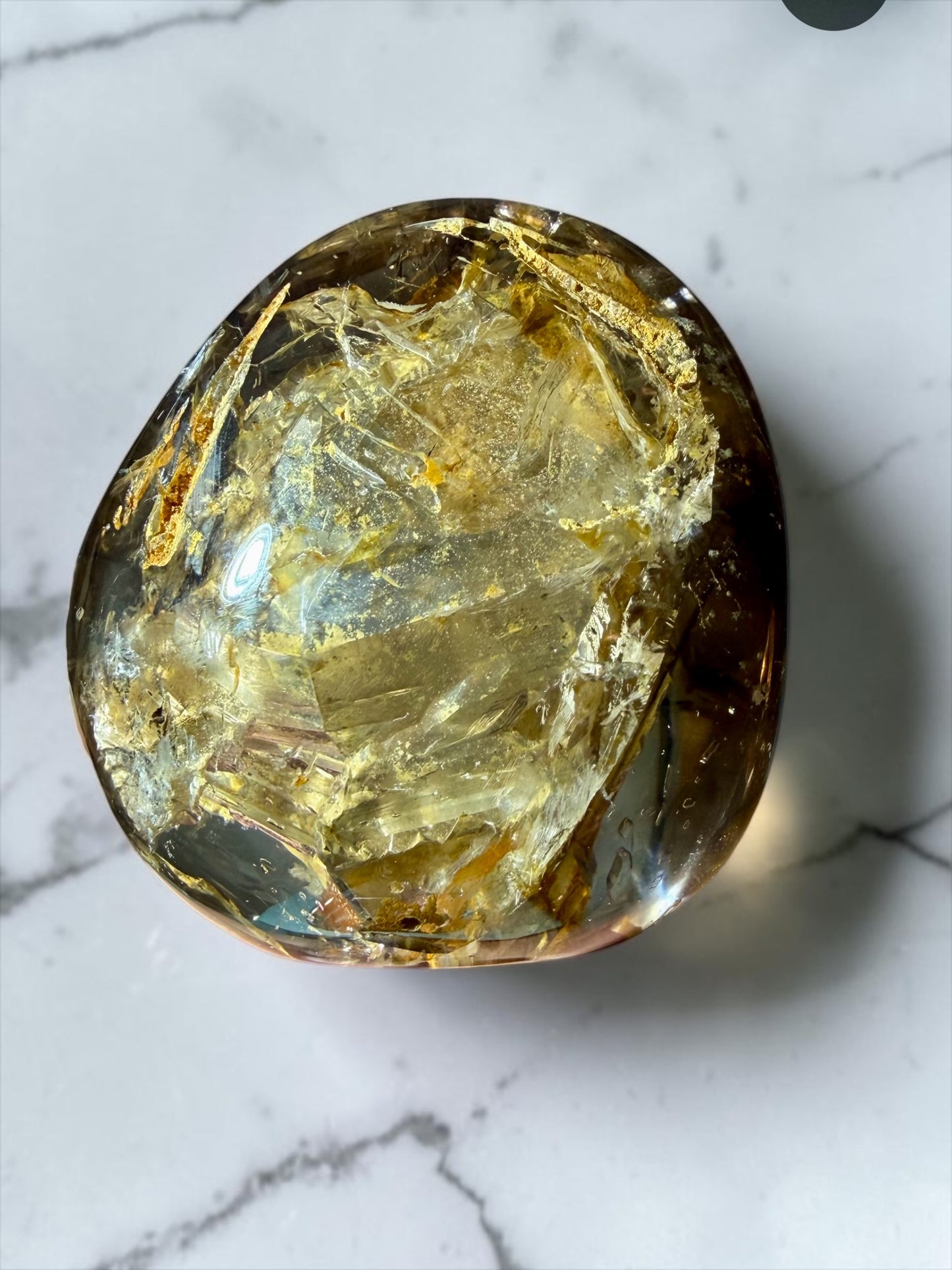 Enhydro Quartz with RARE Dry Moving Sediment Cavity- Madagascar | River Walkers Minerals