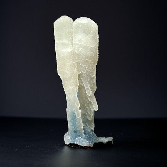 Aesthetic Double Chalcedony-Coated Selenite Blades – Deccan Traps