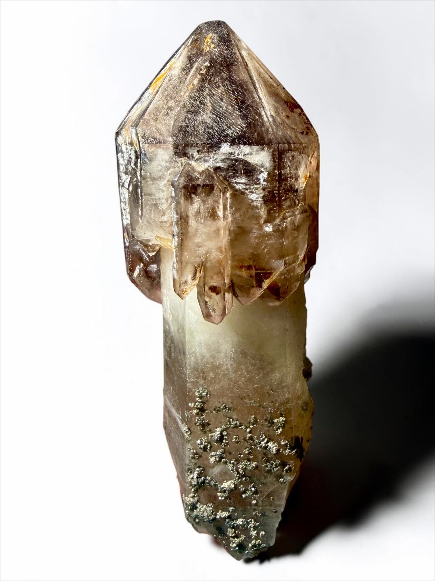 Smoky Quartz Scepter with Amethyst, Enhydros & Mica- (Closed Mine) Vietnam | River Walkers Minerals