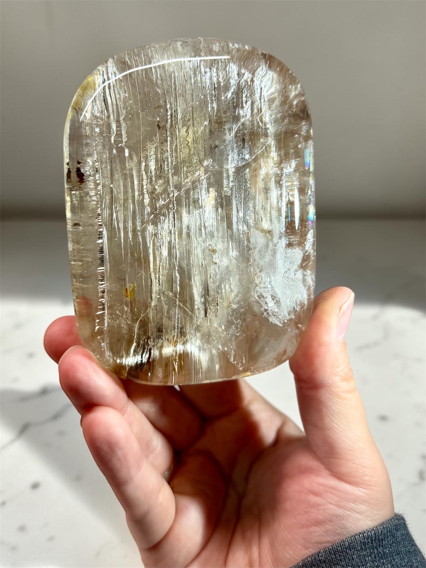 XL Enhydro Quartz With Floating Film- Madagascar | River Walkers Minerals