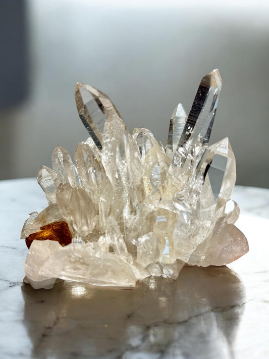 Top Quality Quartz with Limonite Pseudomorph after Pyrite- Vietnam | River Walkers Minerals
