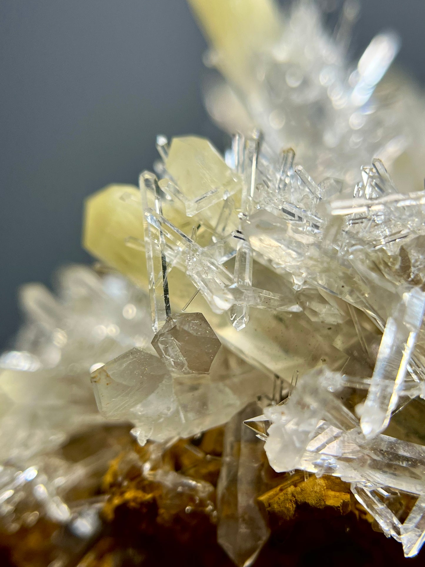 Mango Quartz Needle Cluster *Self-Standing!