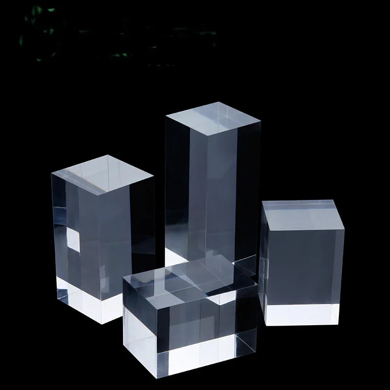 Clear Acrylic Square Display Blocks