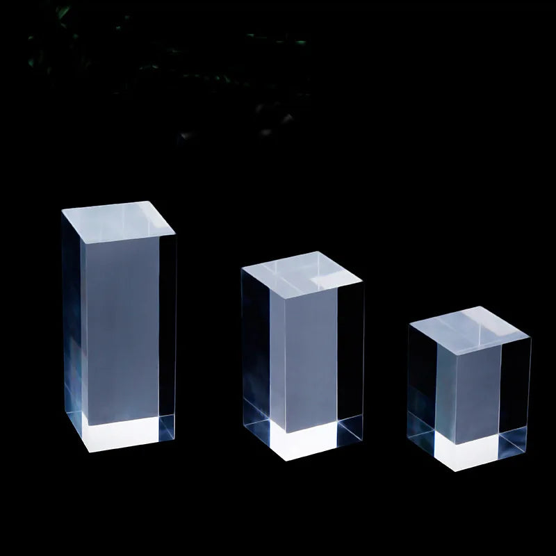 Clear Acrylic Square Display Blocks
