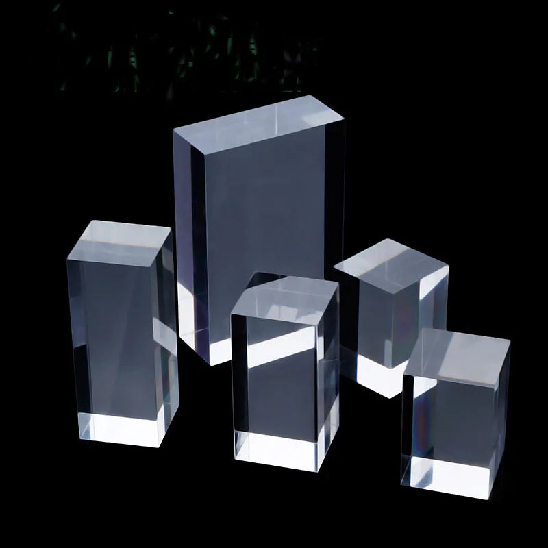 Clear Acrylic Square Display Blocks