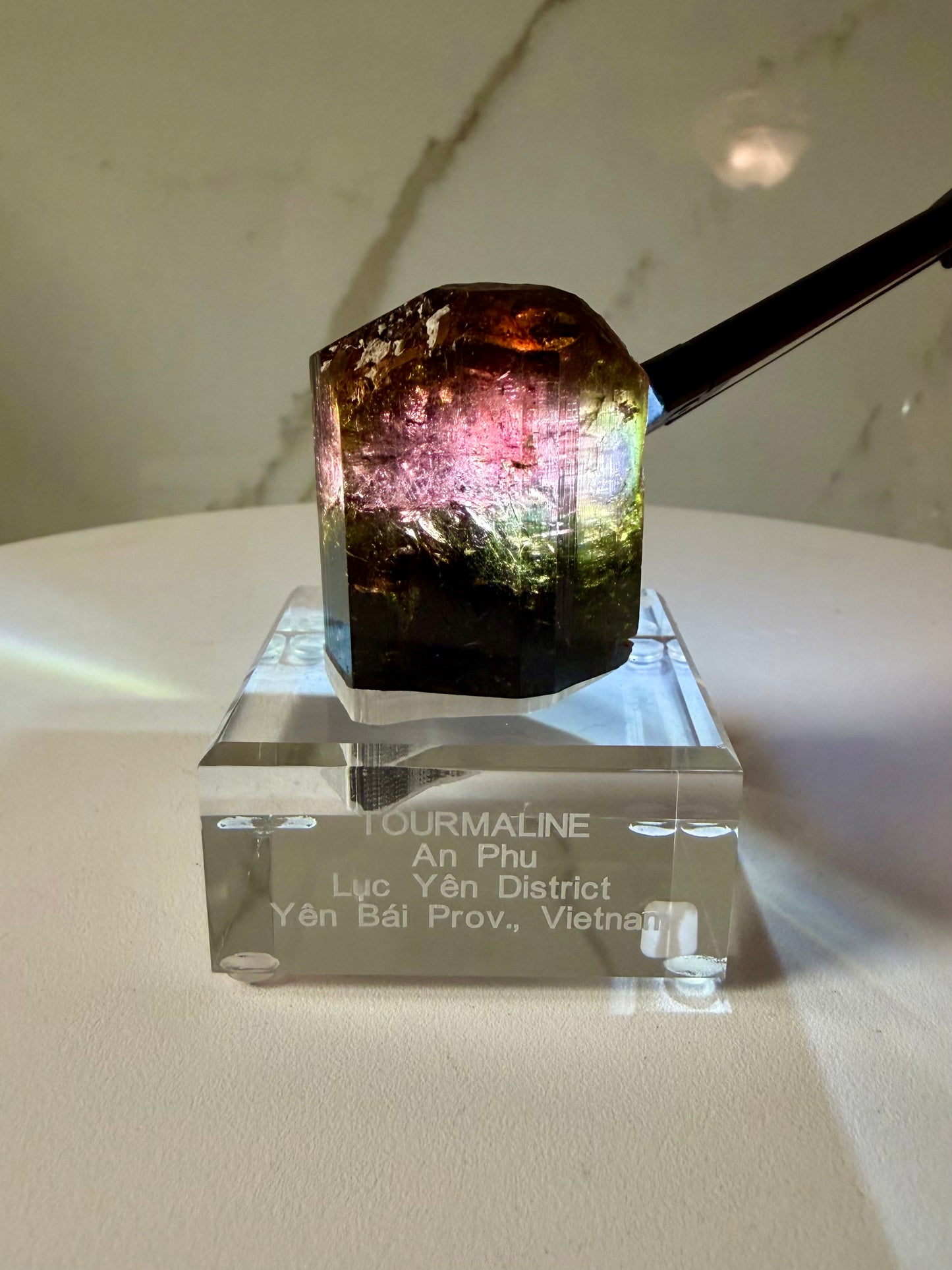 NEW DISCOVERY! Rainbow Multicolored Tourmaline with Record Keepers- Vietnam | River Walkers Minerals
