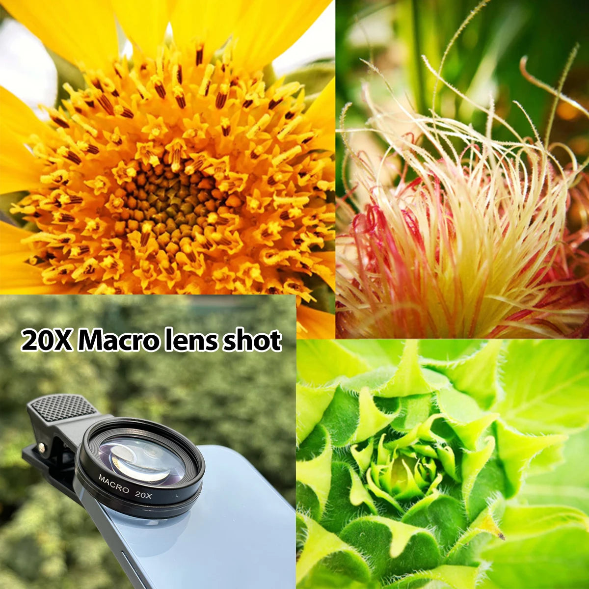 20X Macro Lens - High Definition External Magnifying Lens Phone Lens Clip