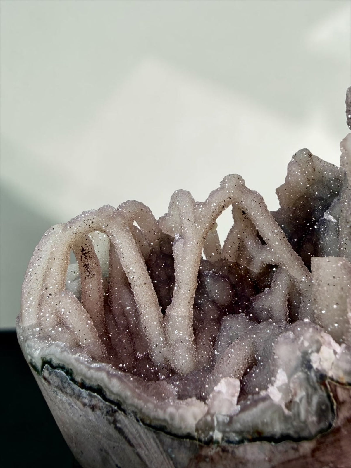 Stunning Druzy Stalactite Cluster with Calcite – Uruguay | River Walkers Minerals