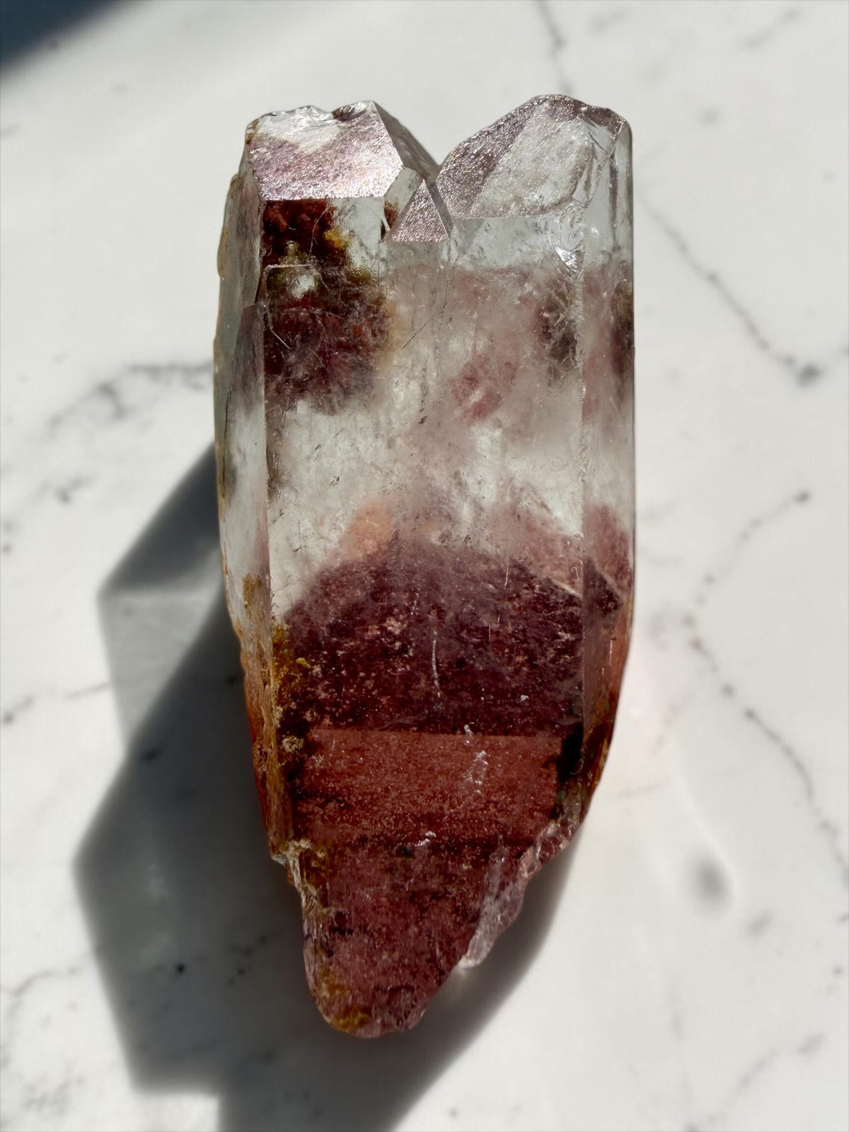 Hematite “Sunset” Phantom Quartz With Goethite & Chlorite Inclusions- India | River Walkers Minerals