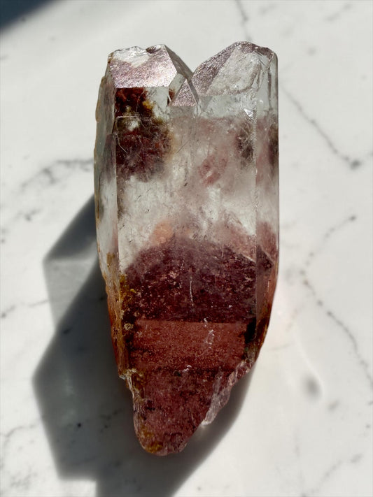 Hematite “Sunset” Phantom Quartz With Goethite & Chlorite Inclusions- India | River Walkers Minerals